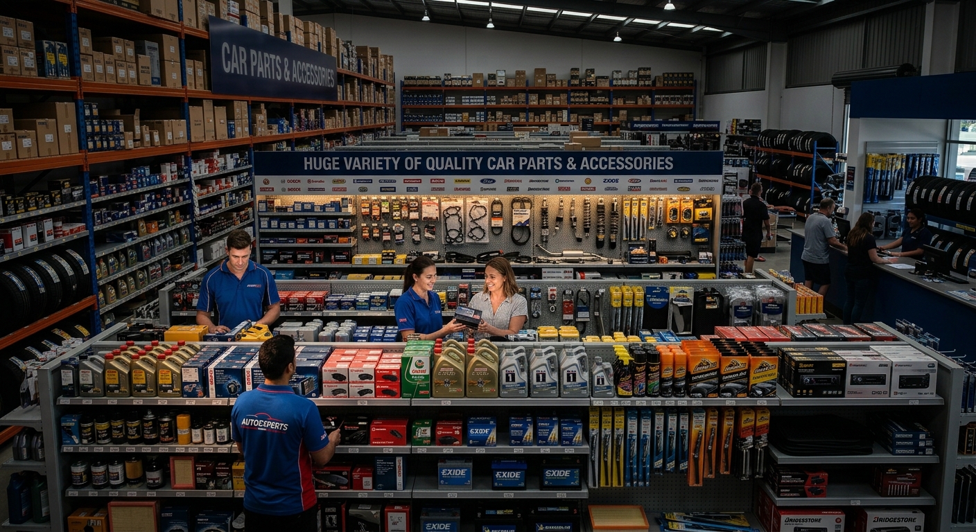 Car parts and accessories store