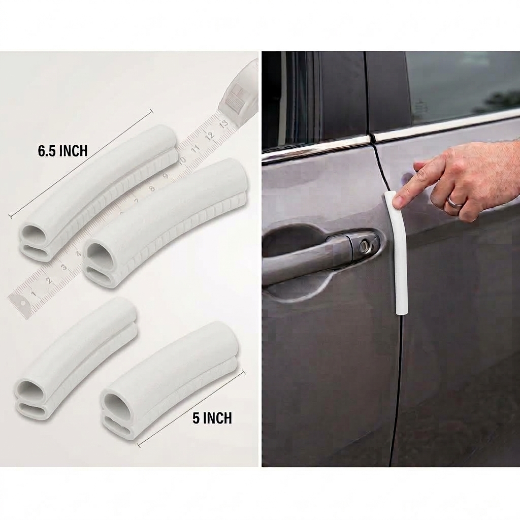 Door Guard Rubber Fancy (White)